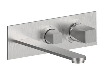 ALINE 49528V2 - Wall-mounted stainless steel bathtub mixer with diverter by Rubinetterie Frattini - view 2